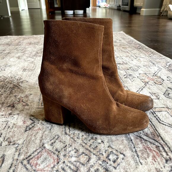 Free People Cecile Calf Booties Brown Suede Leather Classic Boots SZ EU 36 - Picture 4 of 12